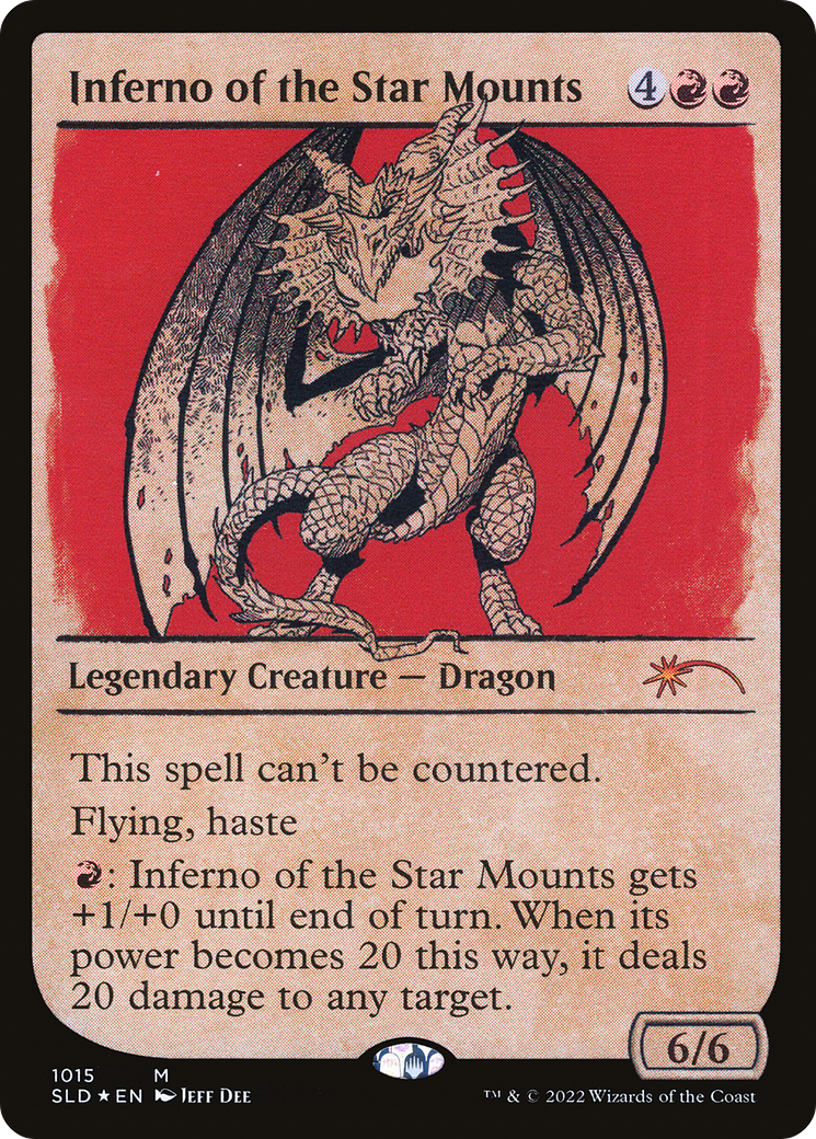 Inferno of the Star Mounts (SLD-1015) (Showcase) (Foil)