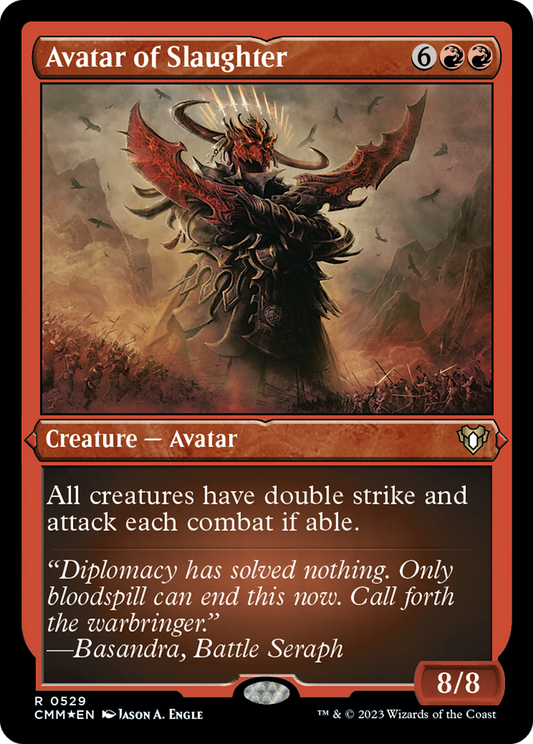 Avatar of Slaughter (CMM-529) (Etched Foil)