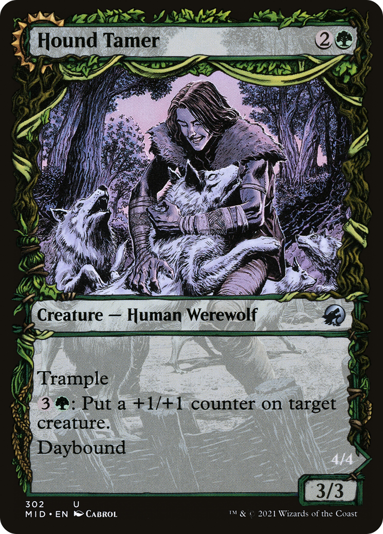 Hound Tamer // Untamed Pup (MID-302) (Showcase) (Foil)