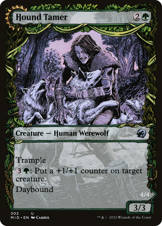 Hound Tamer // Untamed Pup (MID-302) (Showcase) (Foil)