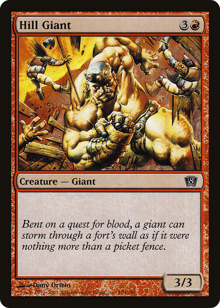 Hill Giant (8ED-194★) (Foil)