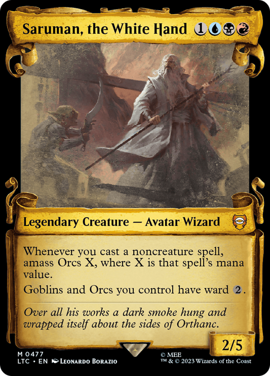 Saruman, the White Hand (LTC-477) (Showcase) (Scroll)