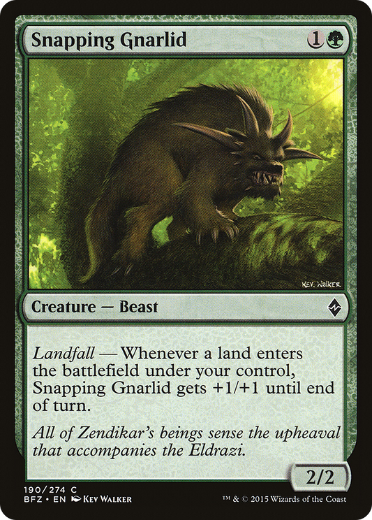 Snapping Gnarlid (BFZ-190) (Foil)