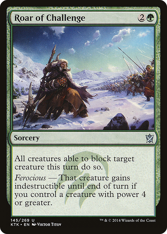 Roar of Challenge (KTK-145) (Foil)