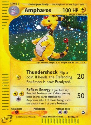 Ampharos (H1) (AQ-H1) (Holofoil)