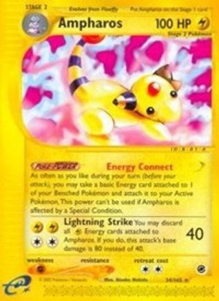 Ampharos (34) (EX-034) (Reverse Holofoil)
