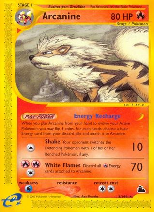 Arcanine (3) (SK-003) (Reverse Holofoil)