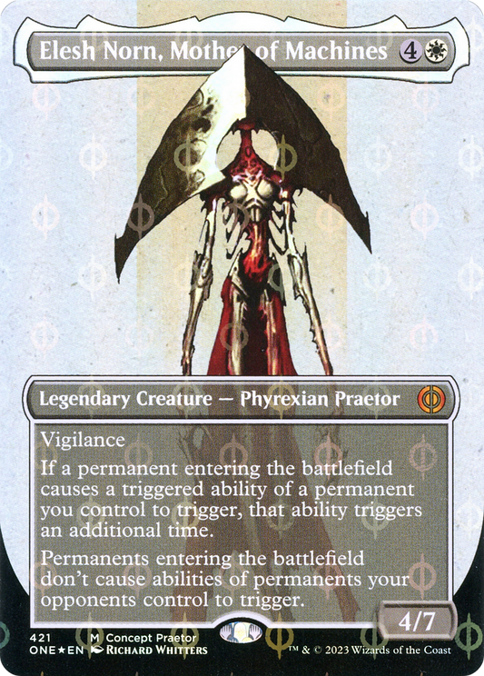 Elesh Norn, Mother of Machines (ONE-421) (Borderless) (Compleat Foil)
