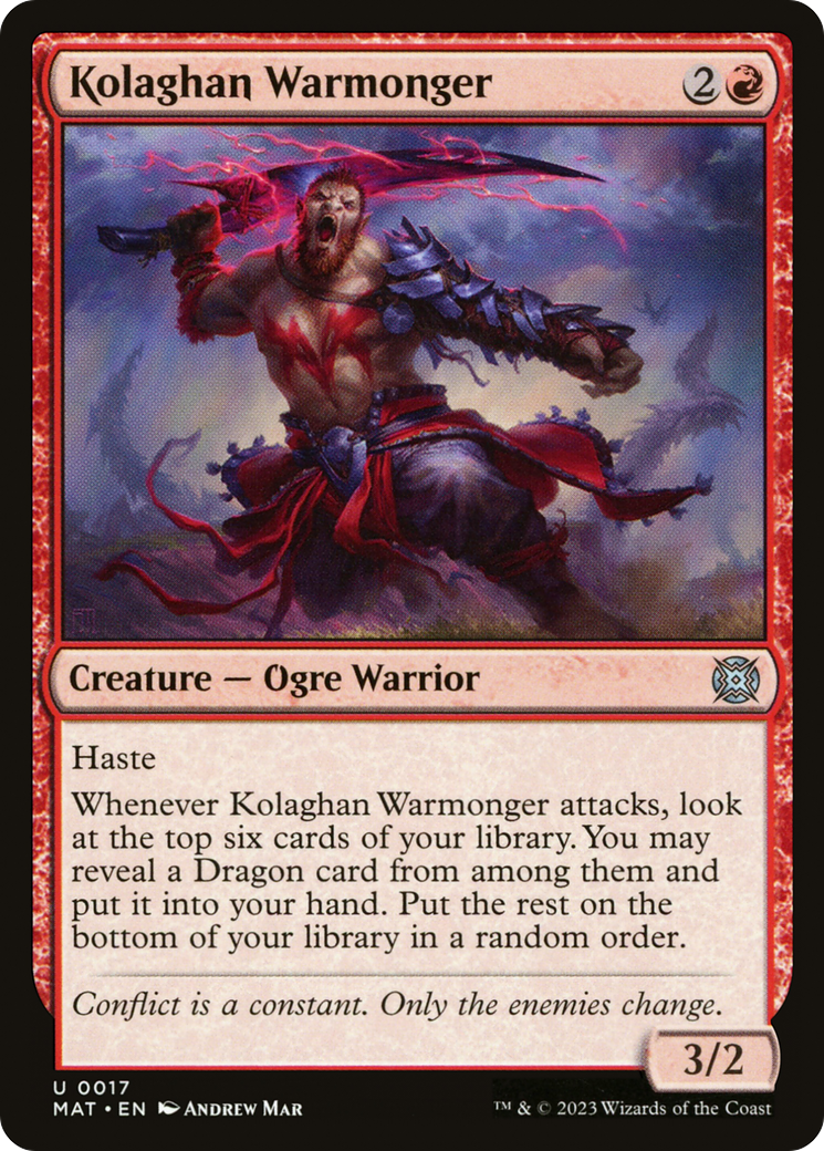 Kolaghan Warmonger (MAT-017) (Foil)