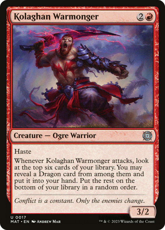Kolaghan Warmonger (MAT-017) (Foil)