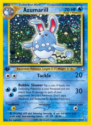 Azumarill (N1-002) (1st Edition Holofoil)