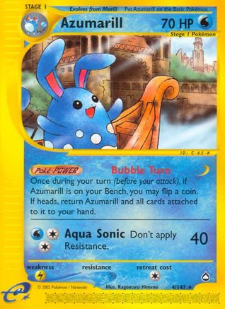 Azumarill (AQ-004) (Reverse Holofoil)