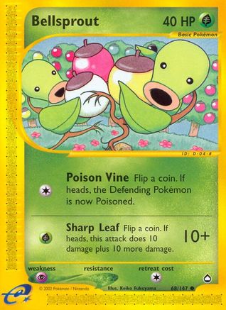 Bellsprout (68) (AQ-068) (Reverse Holofoil)