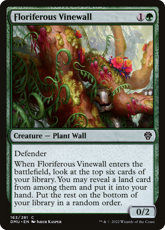 Floriferous Vinewall (DMU-163) (Foil)