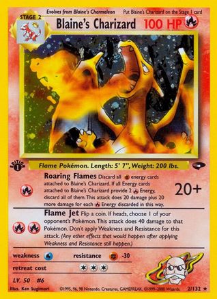 Blaine's Charizard (G2-002) (1st Edition Holofoil)