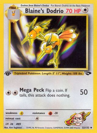 Blaine's Dodrio (G2-032) (1st Edition)