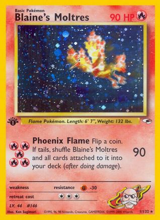 Blaine's Moltres (G1-001) (1st Edition Holofoil)