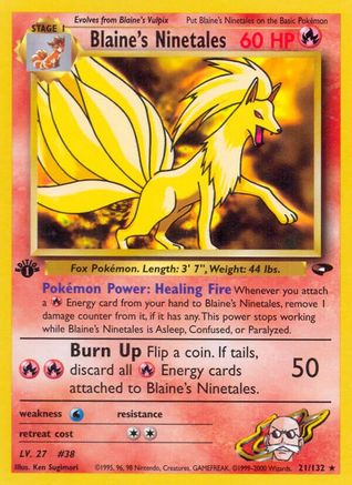 Blaine's Ninetales (G2-021) (Unlimited)