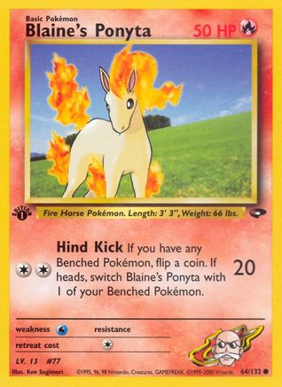 Blaine's Ponyta (G2-064) (1st Edition)