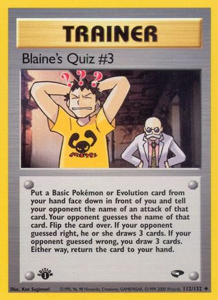Blaine's Quiz #3 (G2-112) (1st Edition)