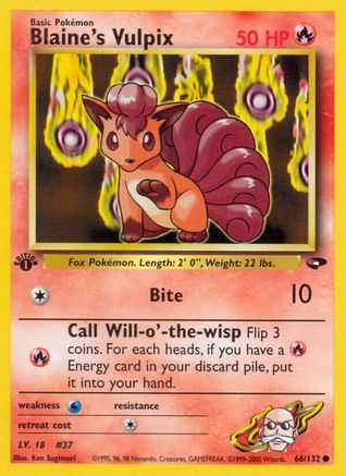 Blaine's Vulpix (G2-066) (1st Edition)