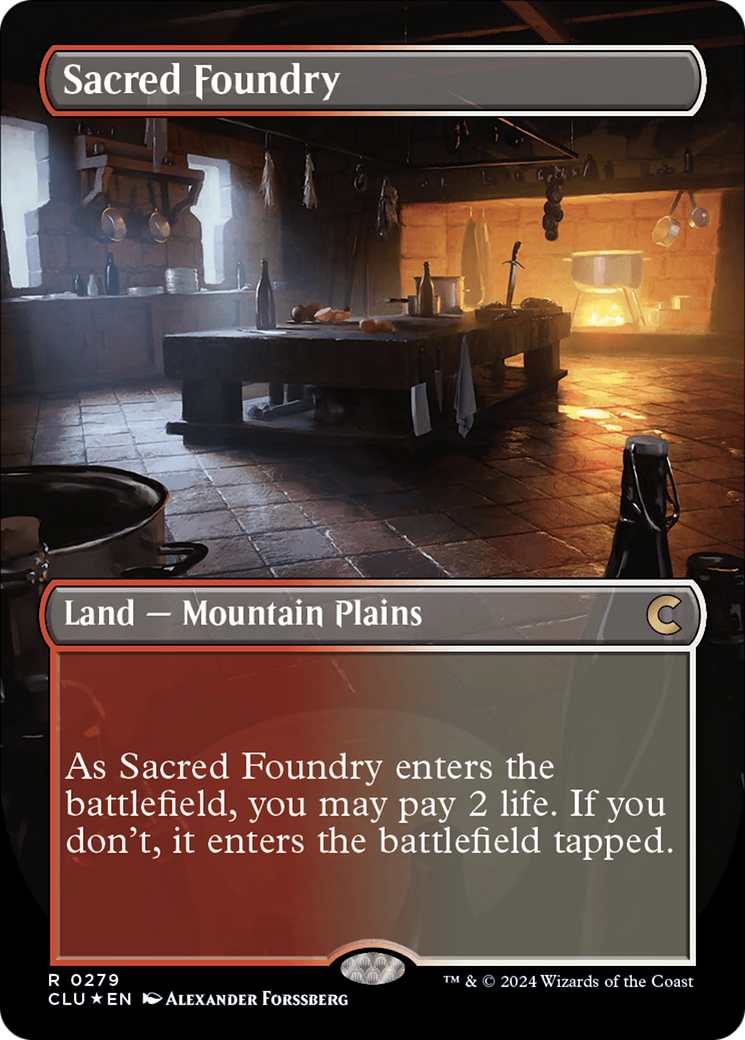 Sacred Foundry (CLU-279) (Borderless) (Foil)