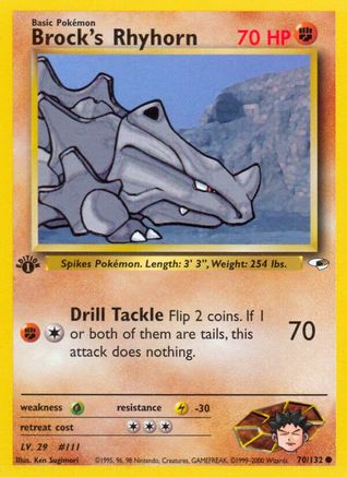 Brock's Rhyhorn (70) (G1-070) (Unlimited)