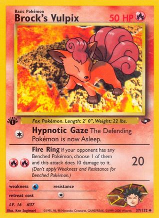 Brock's Vulpix (G2-037) (1st Edition)