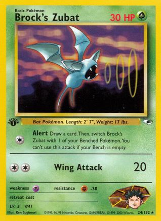 Brock's Zubat (24) (G1-024) (1st Edition)