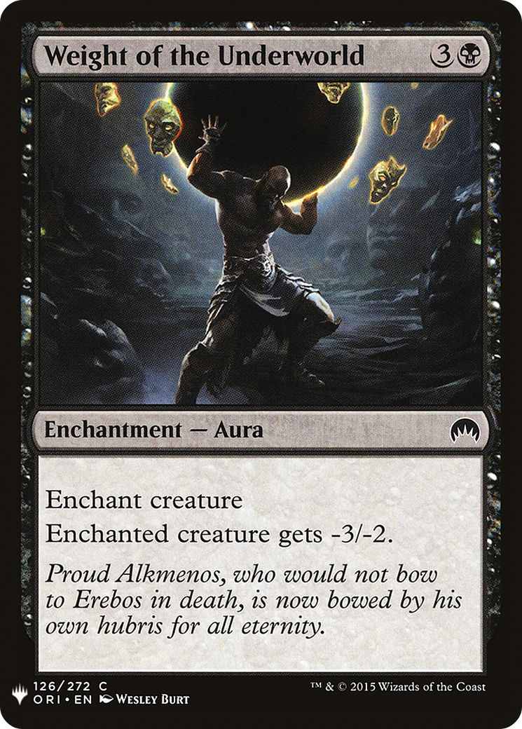 Weight of the Underworld (LIST-ORI-126)