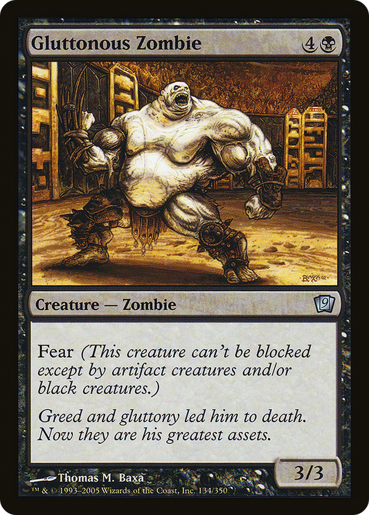 Gluttonous Zombie (9ED-134★) (Foil)