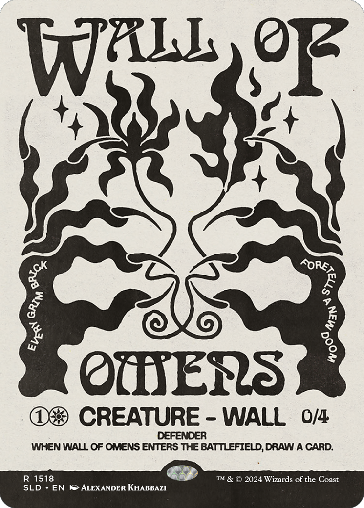 Wall of Omens (SLD-1518) (Showcase) (Borderless)