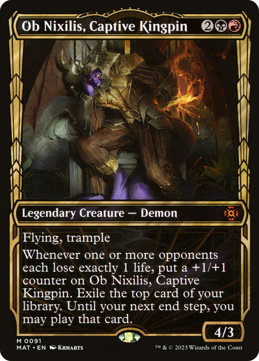 Ob Nixilis, Captive Kingpin (MAT-091) (Showcase) (Foil)