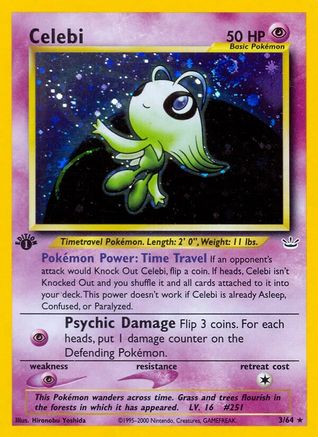 Celebi (3) (N3-003) (1st Edition Holofoil)