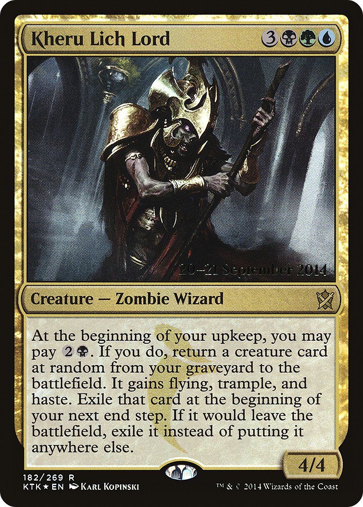 Kheru Lich Lord (PRE-182S) (Foil)