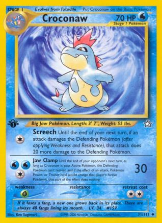 Croconaw (31) (N1-031) (1st Edition)