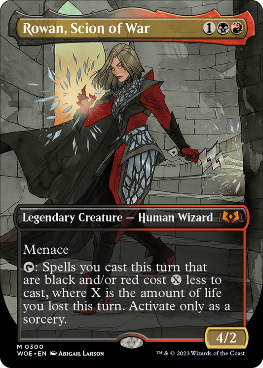 Rowan, Scion of War (WOE-300) (Borderless) (Foil)