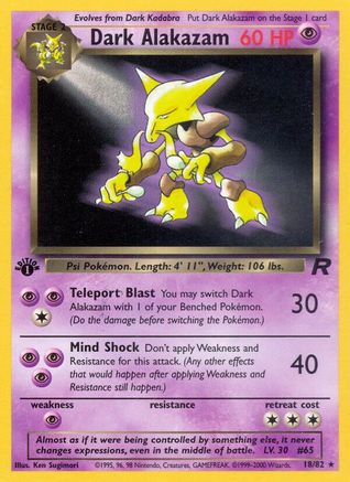 Dark Alakazam (18) (TR-018) (Unlimited)