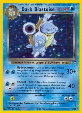 Dark Blastoise (LC-004) (Reverse Holofoil)