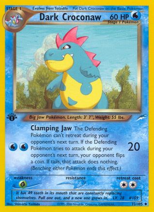 Dark Croconaw (N4-032) (1st Edition)