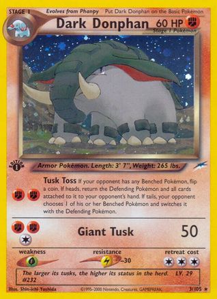 Dark Donphan (N4-003) (Unlimited Holofoil)