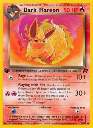 Dark Flareon (TR-035) (1st Edition)