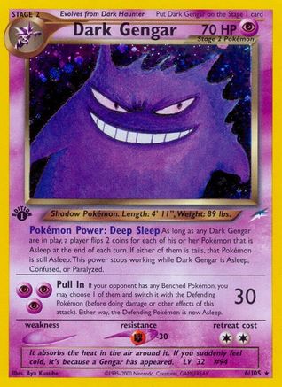 Dark Gengar (N4-006) (1st Edition Holofoil)