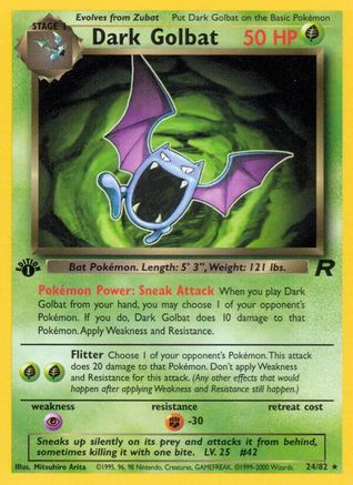Dark Golbat (24) (TR-024) (1st Edition)
