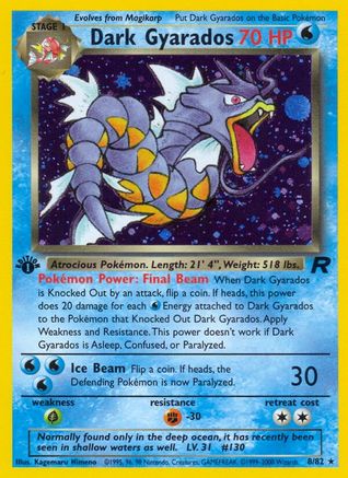 Dark Gyarados (8) (TR-008) (Unlimited Holofoil)