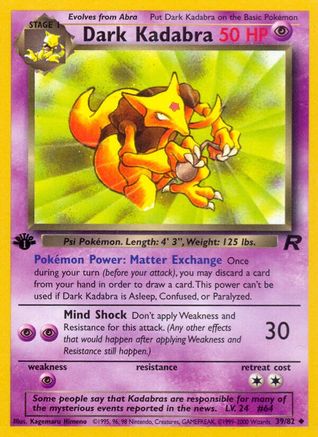 Dark Kadabra (TR-039) (1st Edition)