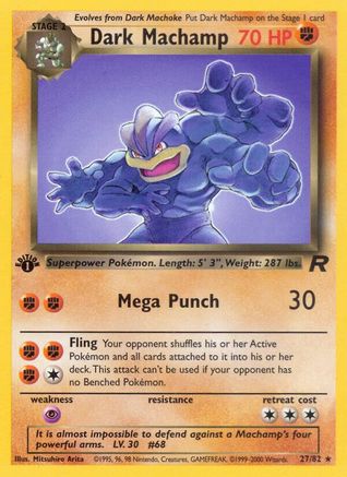 Dark Machamp (27) (TR-027) (1st Edition)