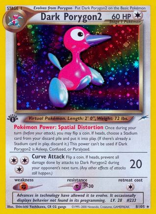 Dark Porygon2 (N4-008) (Unlimited Holofoil)