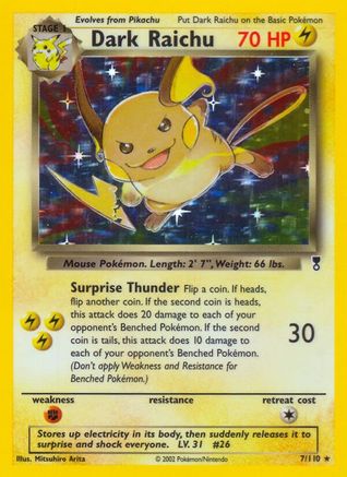 Dark Raichu (LC-007) (Reverse Holofoil)