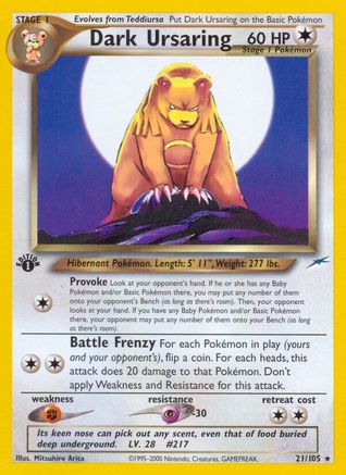 Dark Ursaring (N4-021) (1st Edition)